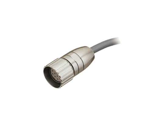 M23 12Pin 电缆连接器、直头、母头